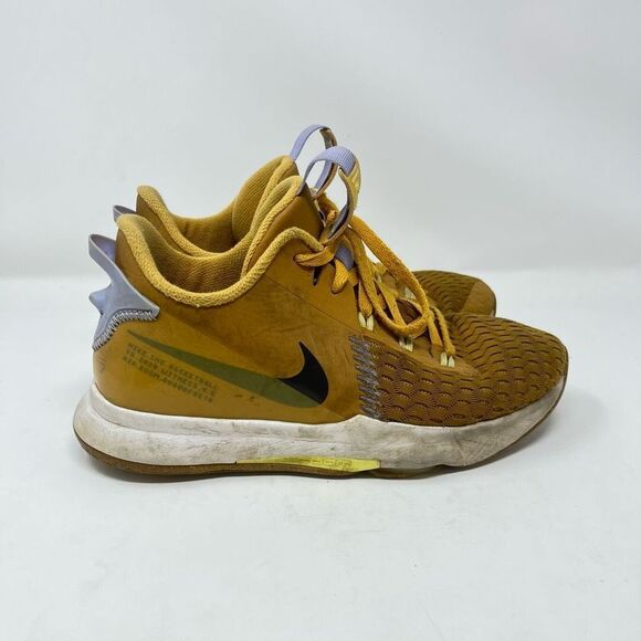 Nike Lebron Witness 5 Basketball Shoes Wheat Lace-Up Youth Boys' 7Y US - Picture 2 of 14